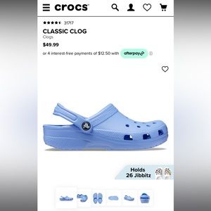 Crocs classic clogs - color moon jelly - size M4/W6